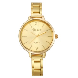 Geneva Watch Gold Metallic Slim