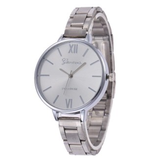 Geneva Watch Silver Metallic Slim