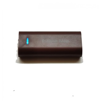 Power Bank 5600Mah With Flash Light Brown